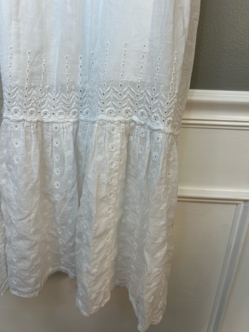J.Crew Women’s White Sorrento dress in cotton voile, Size Small - Picture 5 of 10